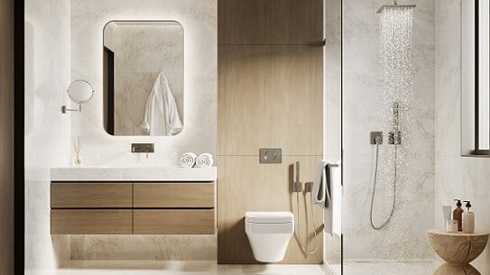 Rangement WC : idées pratiques pour toilettes  Guest bathroom decor, Wc  design, Small bathroom makeover