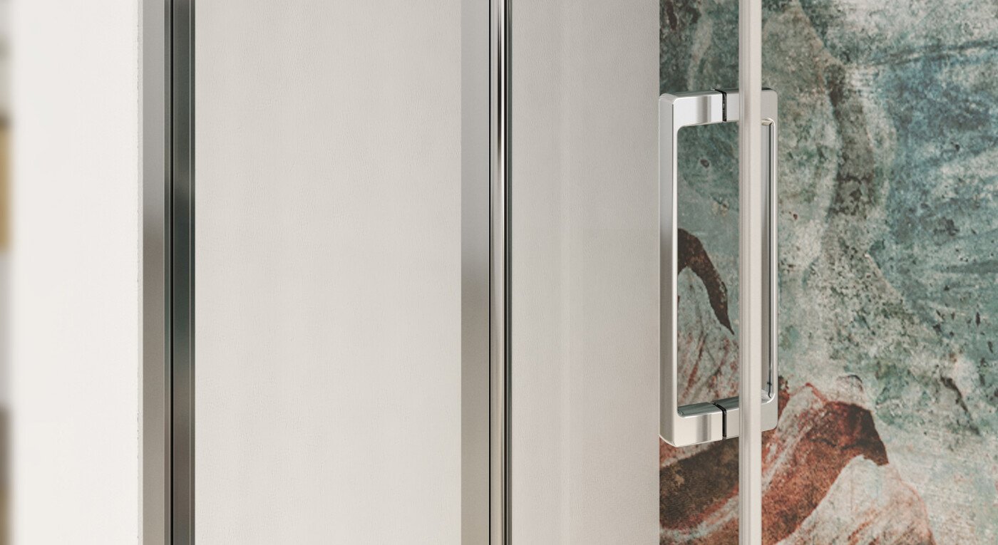 Porte de douche pliante SMART Design largeur 95 cm hauteur 2,05m